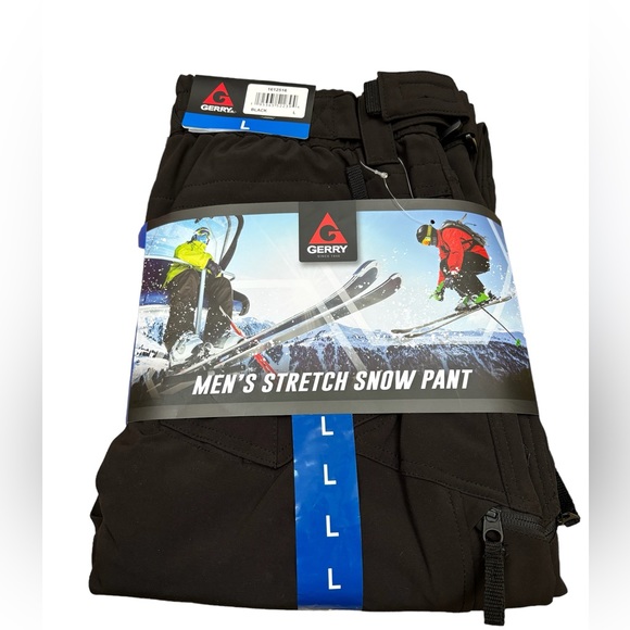 Gerry Men’s Stretch‎ Black Snow Pants Size Large - Picture 1 of 2